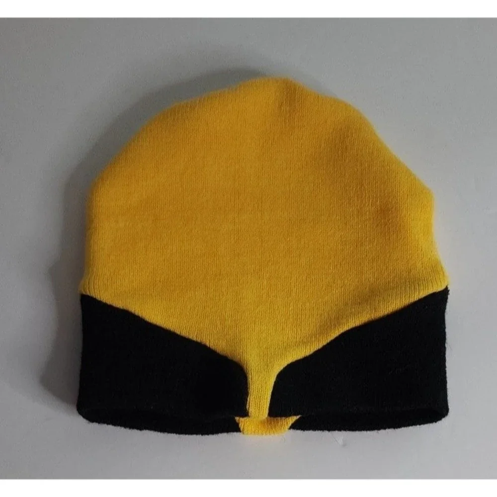 Marvel wolverine winter cap beanie yellow black